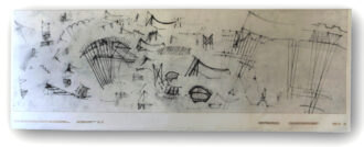 Alvar Aalto poster pencil sketches 1952