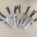 hand-embroidered bookmarks by 木凜 kirin
