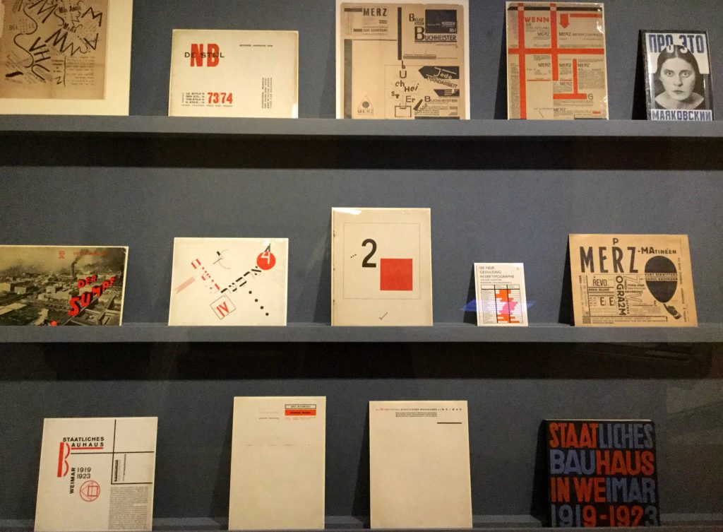 Graphics on display at the Jan Tschichold exhibition at Bard Graduate College. Photo: Anni Vartola.