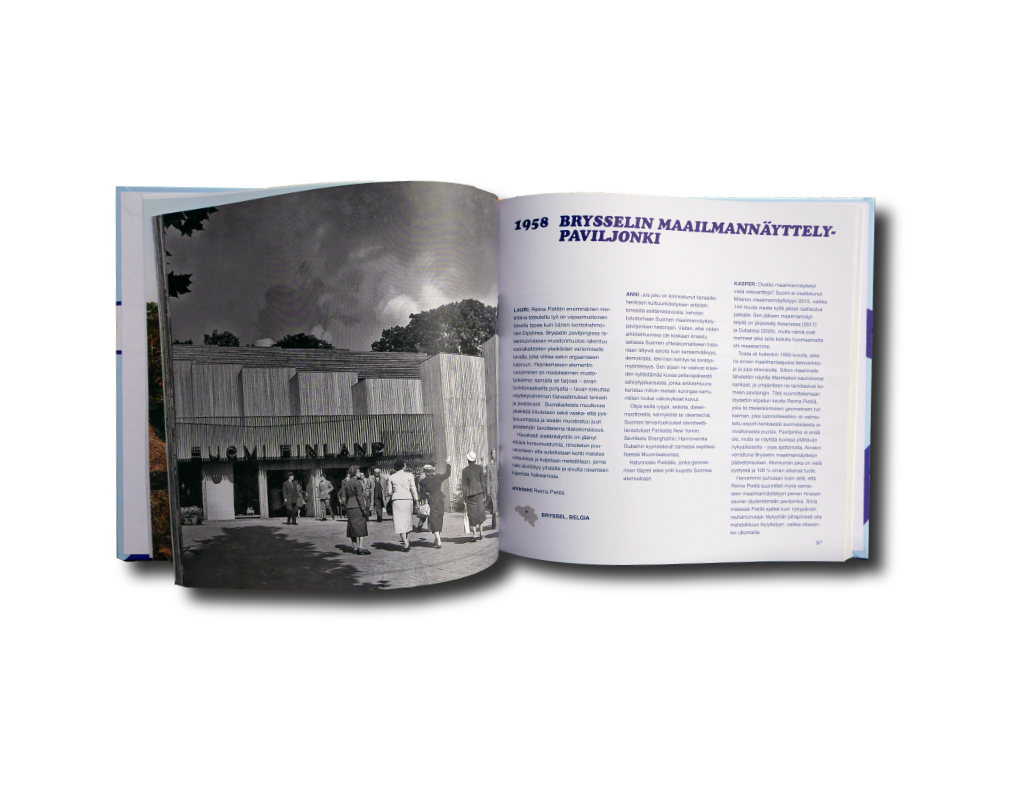 Kuva kirjasta Toista sataa – Suomen itsenäisyyden ajan arkkitehtuuria vuosi vuodelta