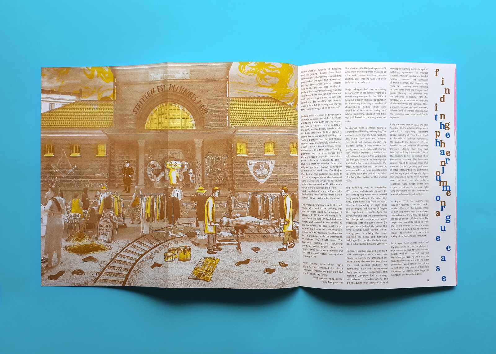Image of a sample spread in BUM Edition 1