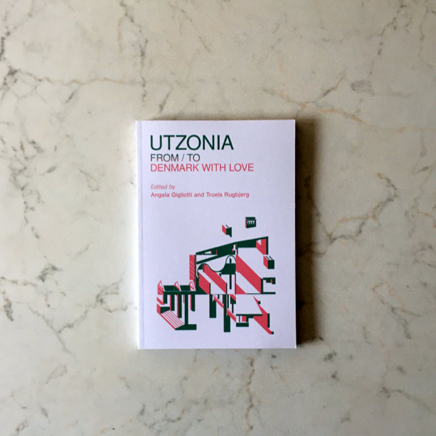 Utzonia book on white marble